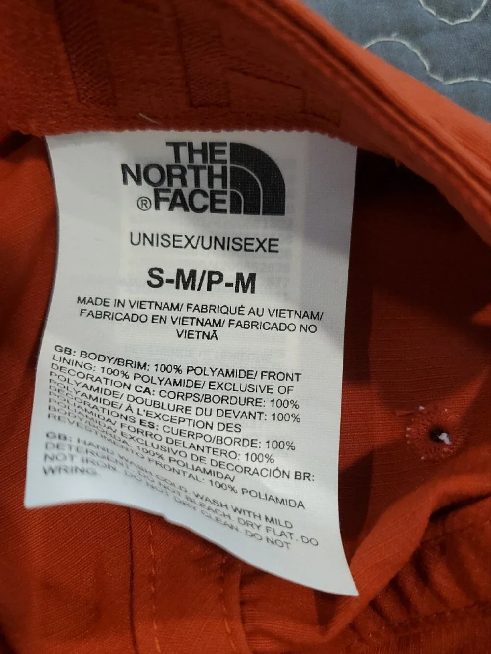 The North Face bright red